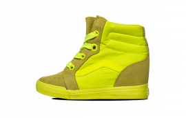 SK8-HI WEDGE Neon Yellow