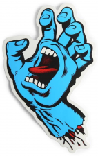 SCREAMING HAND STICKER Blue