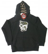 Black radio inside hoody