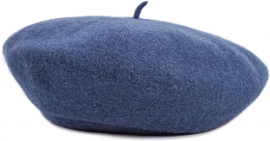 Audrey Beret Washed Navy