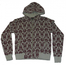 Bolete jrs custom zip hoodye grey/purple
