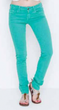 G SKINNY DENIM Sea Green Cheet