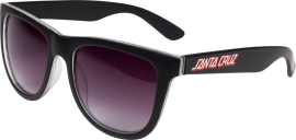 CHECK STRIP SUNGLASSES Black