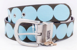 Big dots lthr belt brn