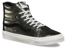 SK8-HI SLIM ZIP (Gold Dots) Gold/Blanc De Blanc