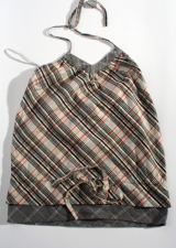 Fabric Halter gray beige
