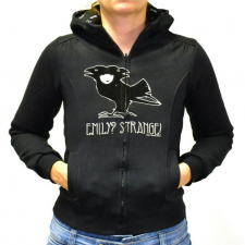 Strange crow reversible hooded jacket black
