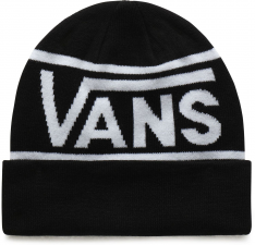 DROP V STRIPE CUFF BEANIE Black